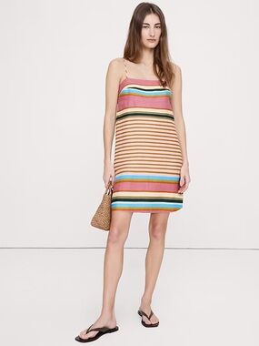 Strappy Linen Mini Dress